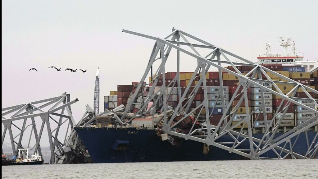 Authorities will look at the twisted remains of the Francis Scott Key bridge in their probe.