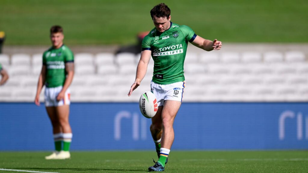 Ethan Strange has won the battle to play five-eighth for Canberra against Newcastle.