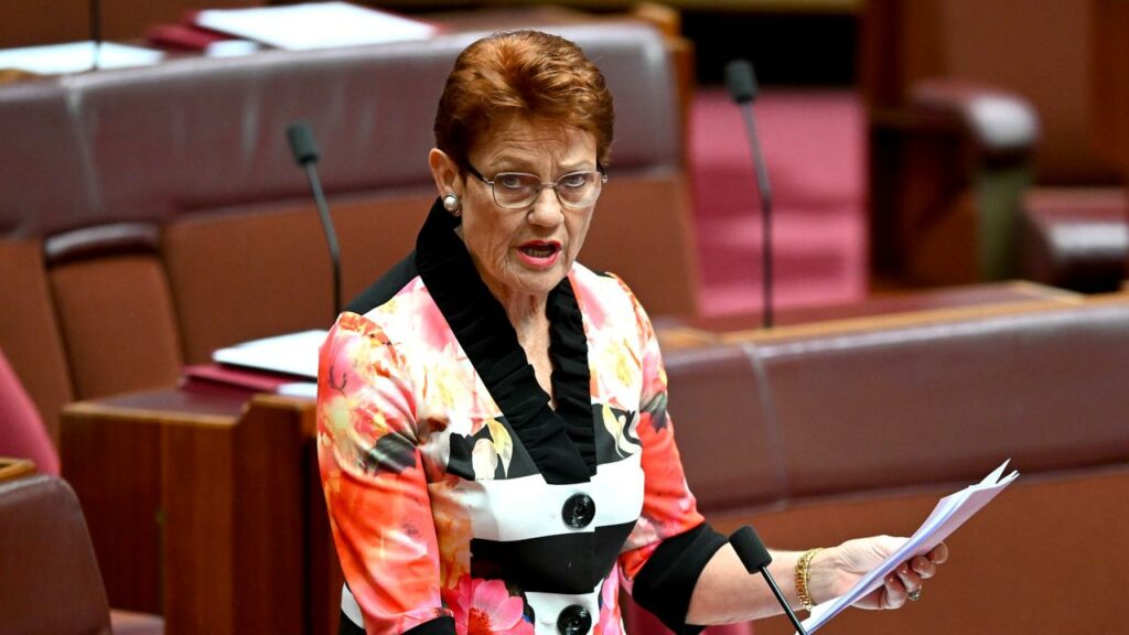 Pauline Hanson tweeted in response to the Greens deputy leader’s comments after the queen’s death.