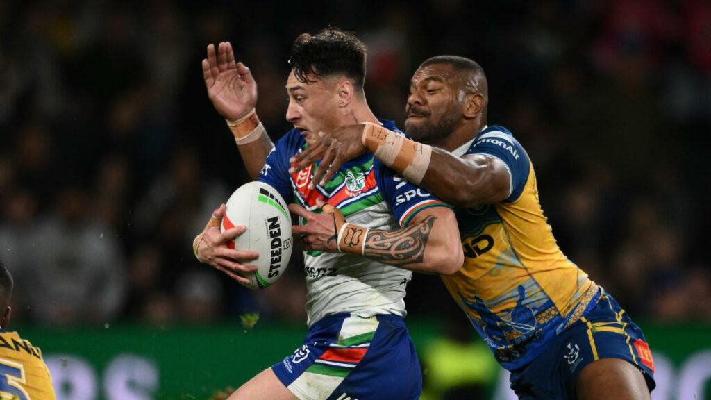 Parramatta’s Maika Sivo (right) has vowed to clean up his game as he returns from another ban.
