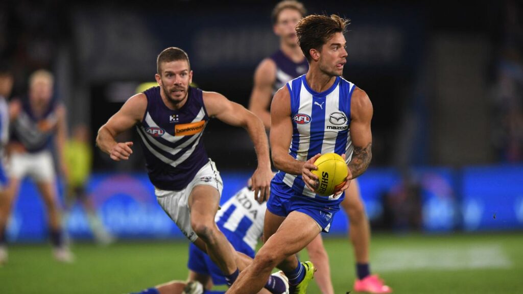 North Melbourne co-captain Jy Simpkin is tipping a fierce battle against a winless Brisbane outfit.
