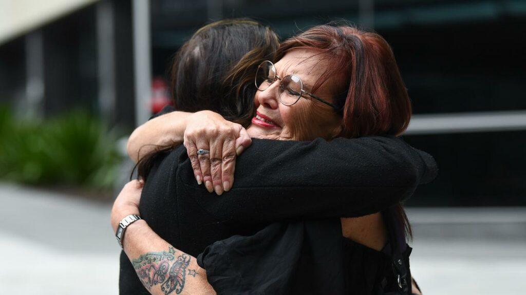 Alison Russell (right) said she was overjoyed her daughter’s accused killer will stand trial.