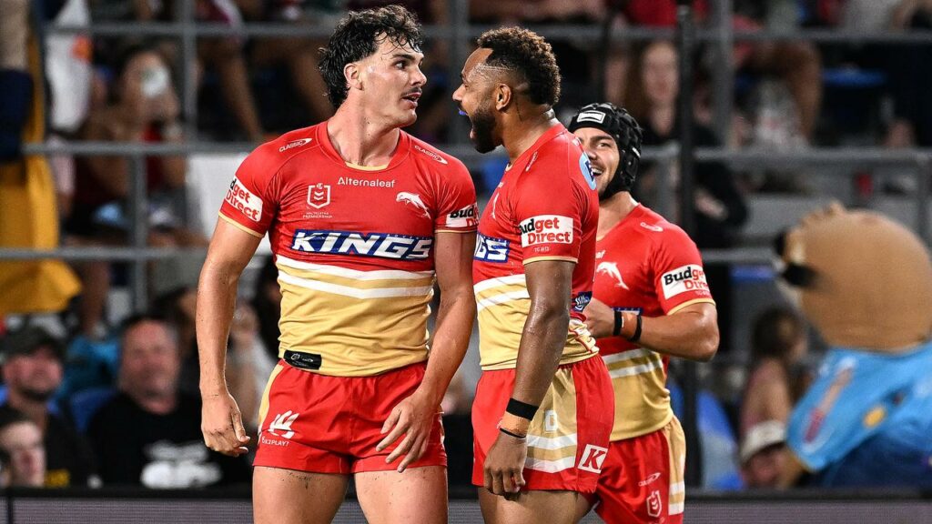 Dolphins duo Herbie Farnworth (left) and Hamiso Tabuai-Fidow remain on the injured list.