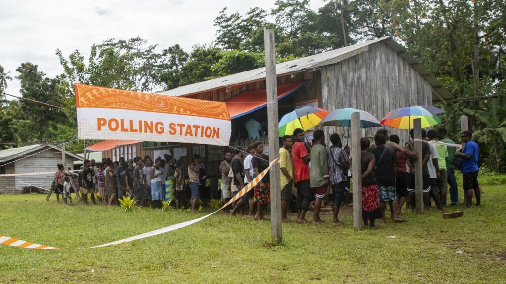 No clear winner has emerged following a national election in the Solomon Islands.