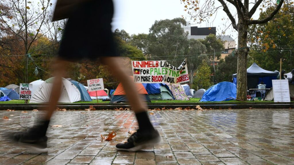 Victorian Premier Jacinta Allan says student protesters have overstayed their welcome.