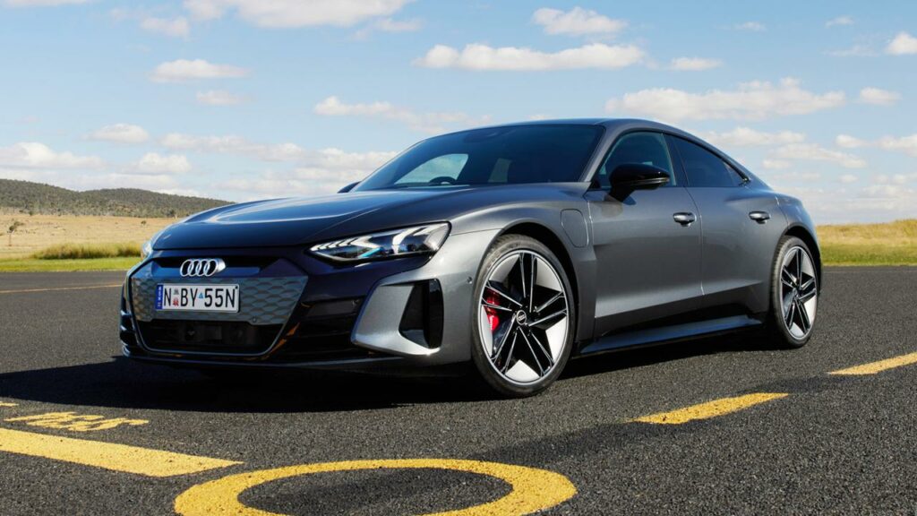 The Audi RS e-tron GT will hit 100km/h in just 3.3 seconds.