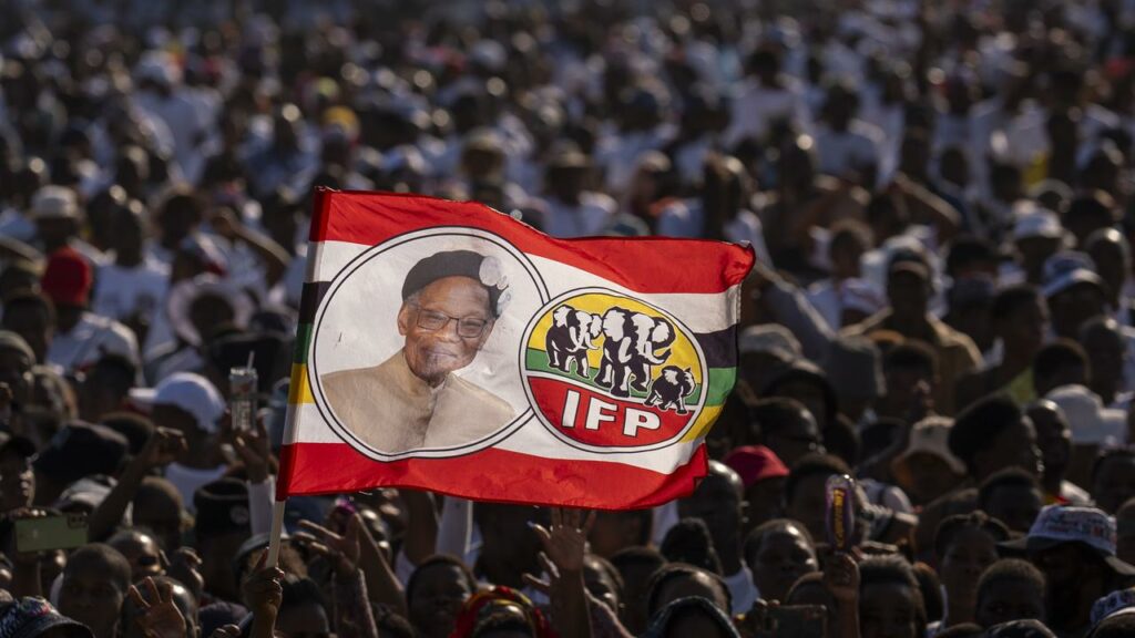 The Inkatha Freedom Party says it is ready to join a coalition government in South Africa.
