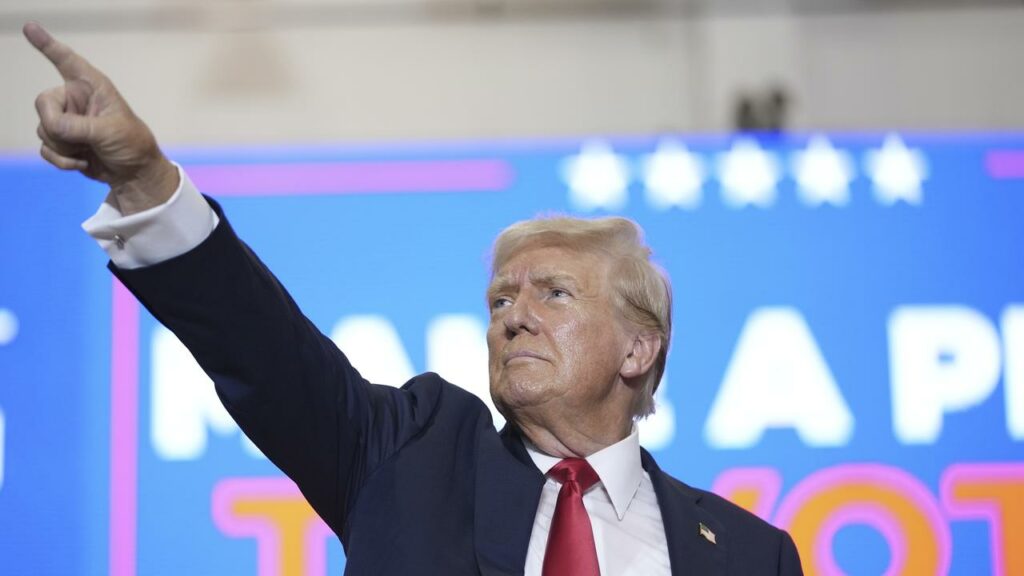 The Trump campaign has had to pivot to find a new message targeting Kamala Harris.