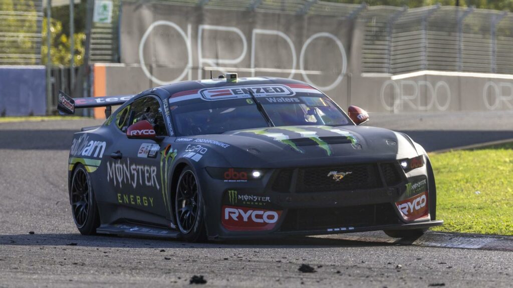 After a win in Townsville, Cam Waters has put his Mustang on pole for the opening race in Sydney.