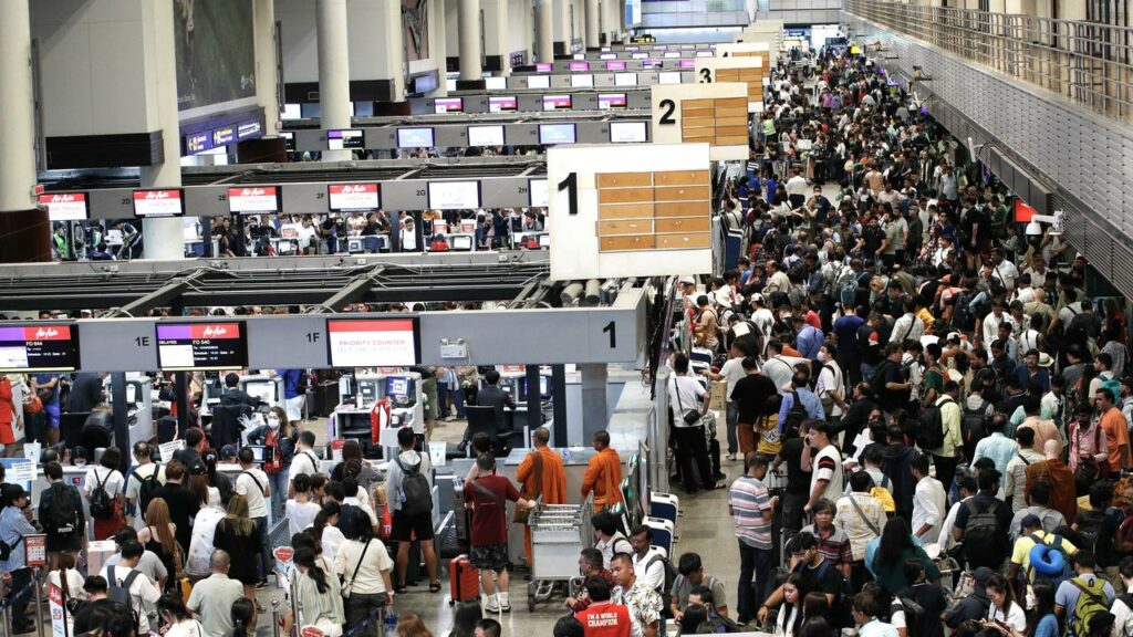 Flights were grounded across the globe as the IT outage hit multiple airlines.