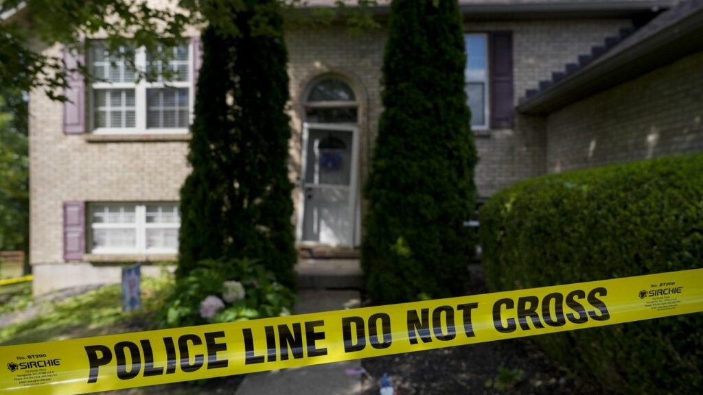 A gunman has killed four people and wounded three others at a party in the US.