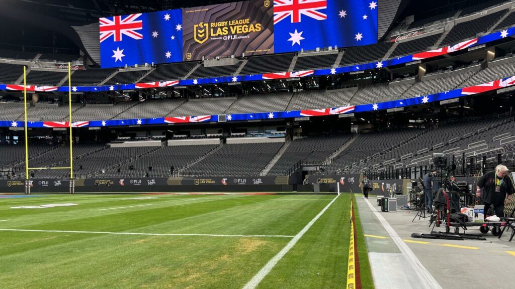 Four rugby league games will be played in a one-day extravaganza at Allegiant Stadium in Las Vegas.