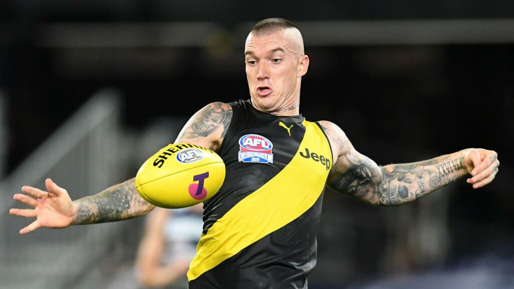 Damien Hardwick cannot forget Dustin Martin’s goal just before half-time in the 2020 grand final.
