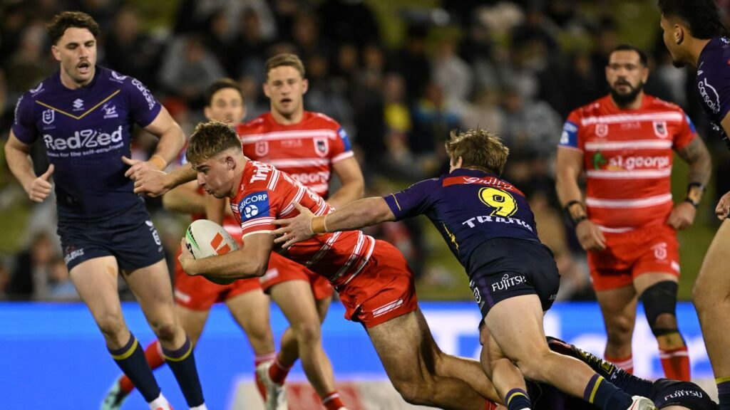 Dragon Ryan Couchman (2-l) says the Canterbury clash will give his team a finals-like experience.