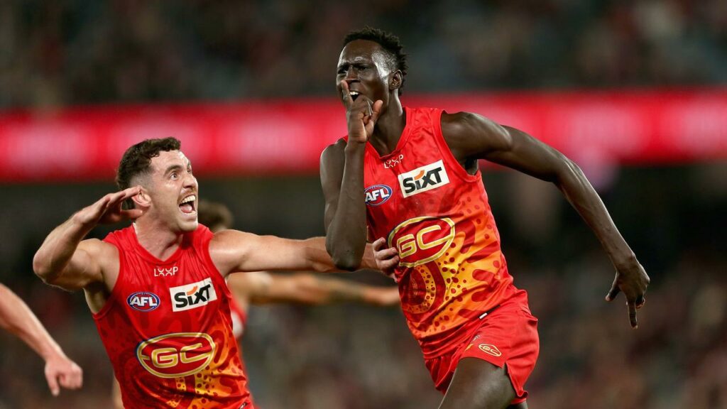 Mac Andrew kicked four goals for the Suns, the last after the siren for a one-point win.