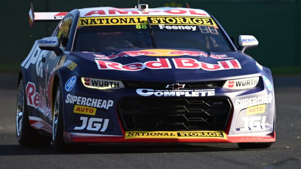 Broc Feeney overcame three red flags to be fastest in the third practice session at Bathurst.