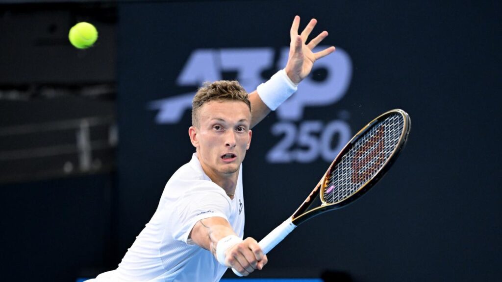 Jiri Lehecka has won the Brisbane International after Reilly Opelka retired with a back injury.