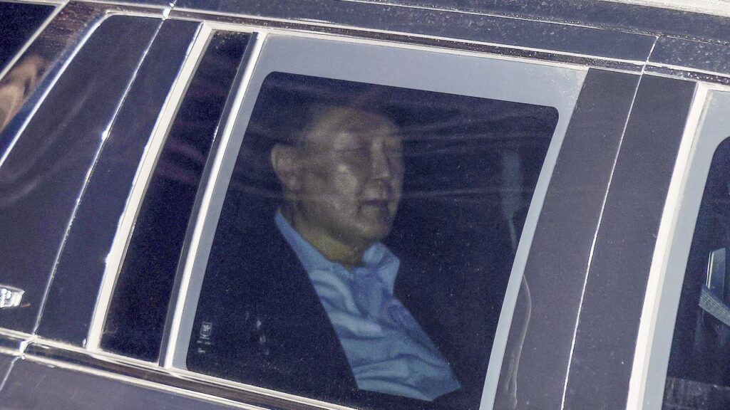 South Korean President Yoon Suk-yeol has been sent to a detention centre after being questioned.