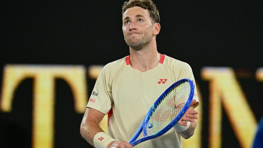 World No.6 Casper Ruud (pictured) needed five sets to beat Spain’s Jaume Munar.