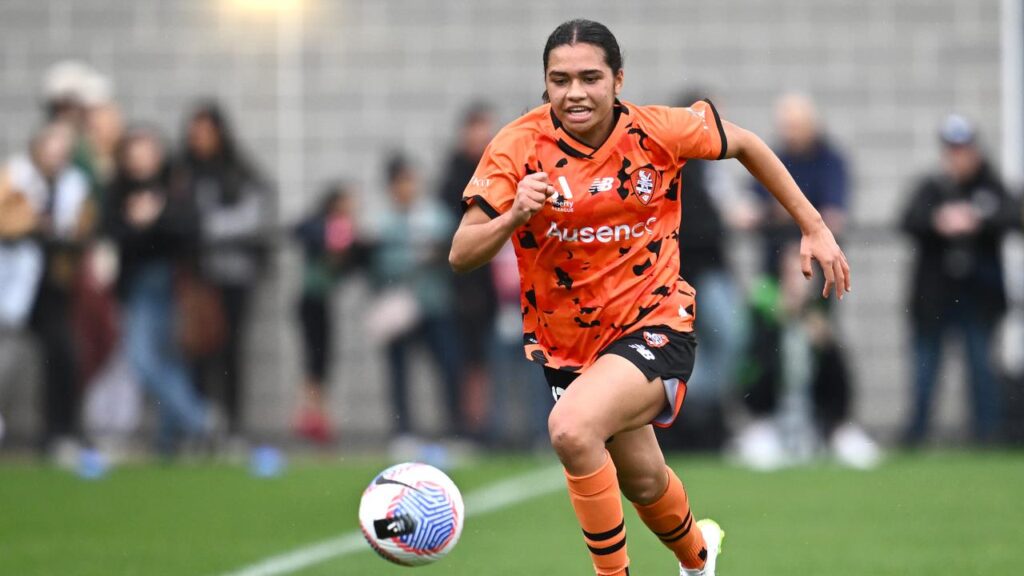 Grace Kuilamu scored the only goal in Brisbane Roar’s A-League Women win over Wellington. 
