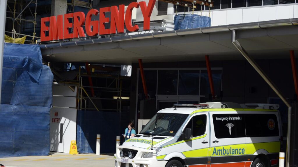 The critically injured baby girl was rushed to Rockhampton Hospital.