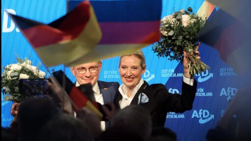 AFD election night event in Germany