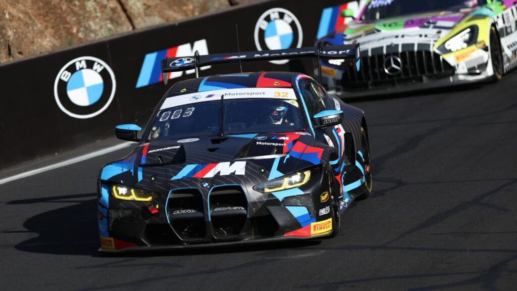 Team WRT’s #32 car has taken the Bathurst 12-hour at Mount Panorama.
