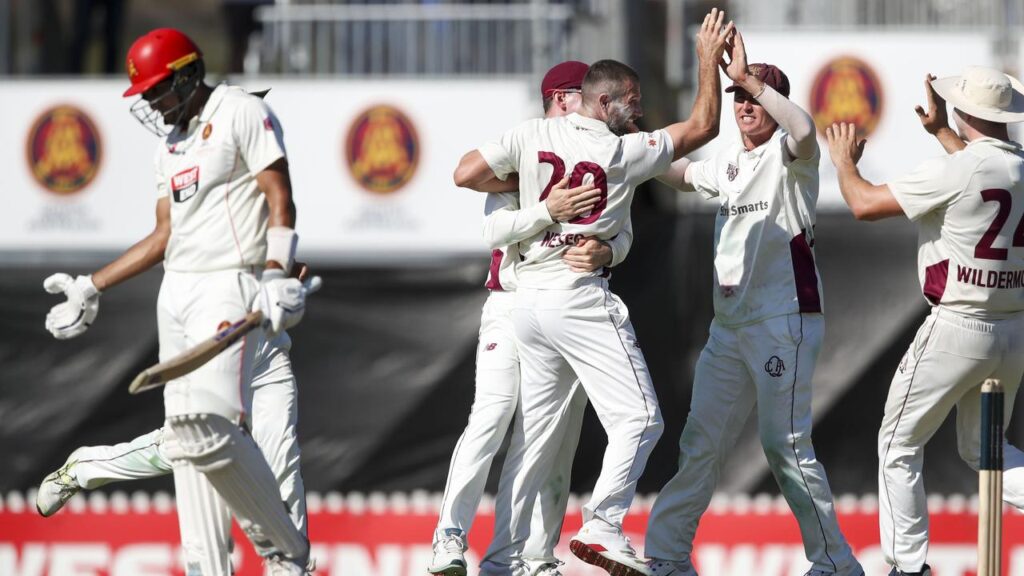 Queensland’s quicks will be defending 270 runs to win another Sheffield Shield final.