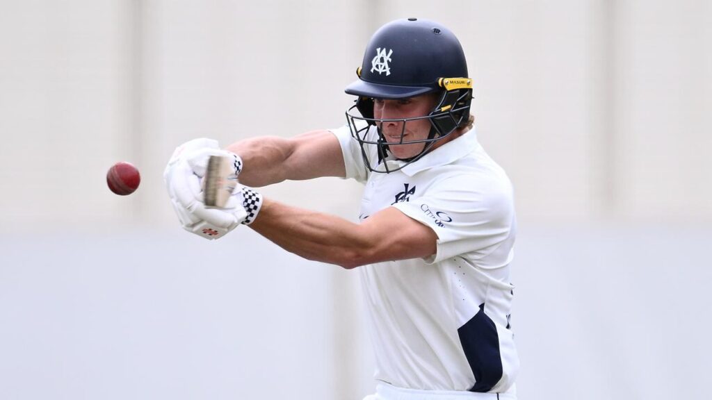 Victorian opener Campbell Kellaway has top-scored with 151no in the Shield match against WA.