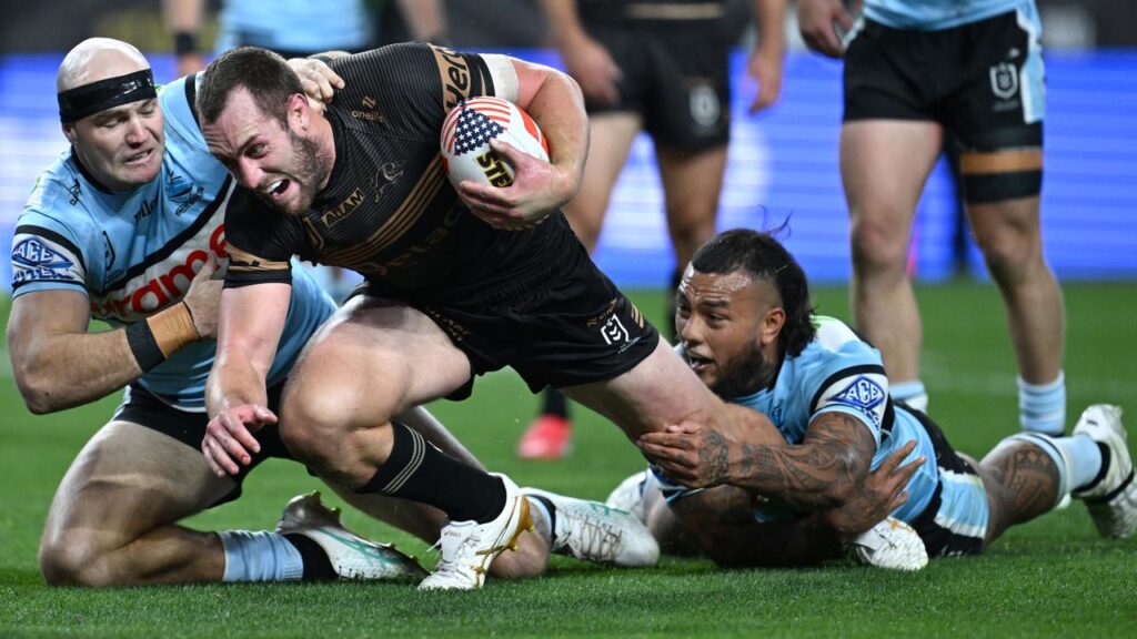 Nothing was going to stop Isaah Yeo from scoring in the Panthers’ over Cronulla in Las Vegas.
