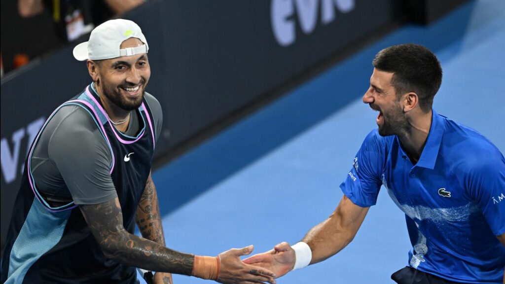 Doubles partners Nick Kyrgios and Novak Djokovic could be in opposition at Indian Wells.