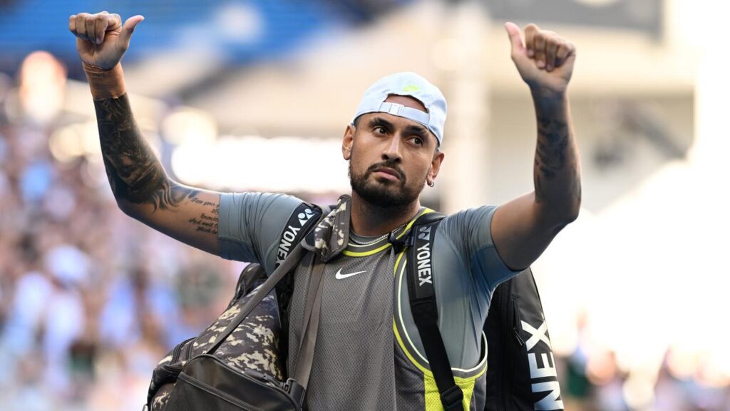 Nick Kyrgios has again failed to finish a match due to injury.