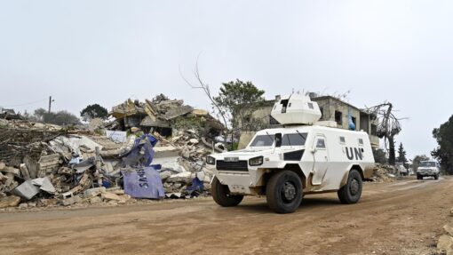 UNIFIL soldiers patrol