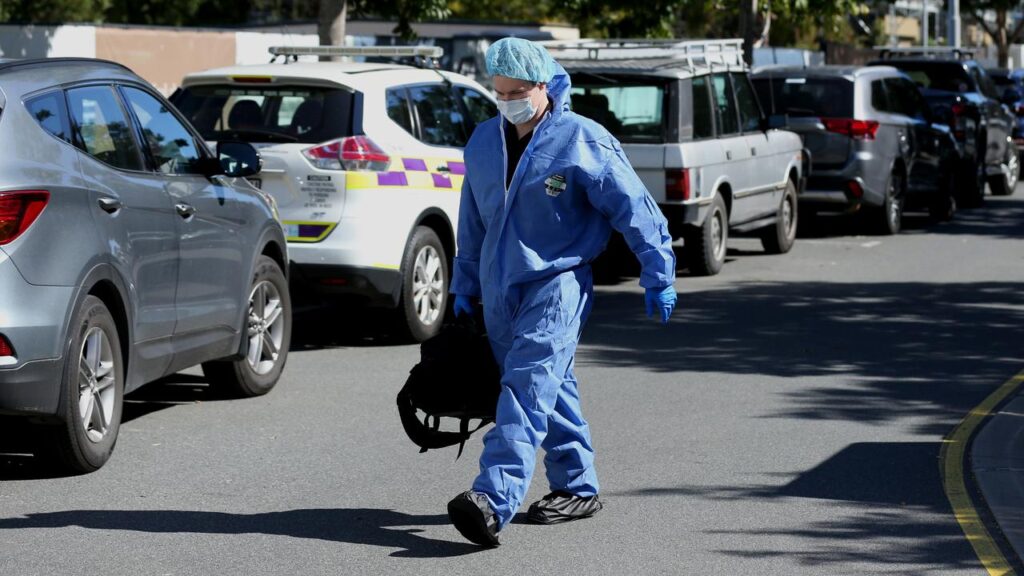A man is standing trial for the murder of his flatmate after admitting interfering with her corpse.