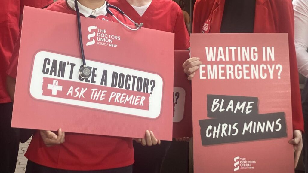 Rare industrial action by doctors is expected to impact hospital care across NSW.