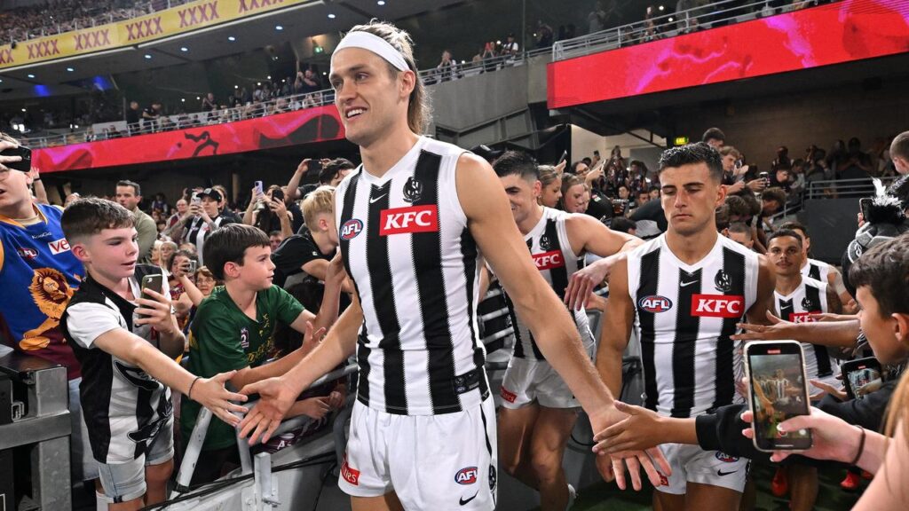 Darcy Moore won’t be leading out the Magpies against Essendon due to an inner ear issue.