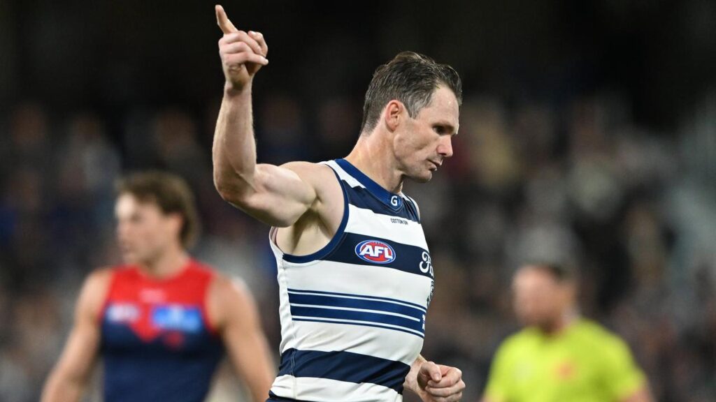 Patrick Dangerfield has led Geelong to a comfortable win over hapless Melbourne.