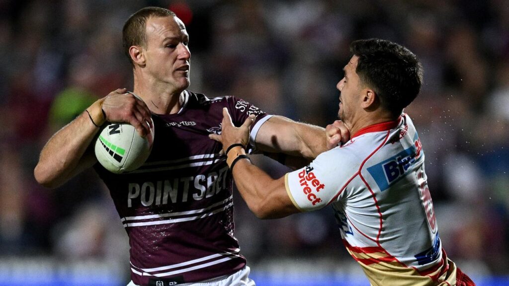 The possible signing of Manly’s Daly Cherry-Evans (L) doesn’t faze Dolphins No.6 Kodi Nikorima (R).