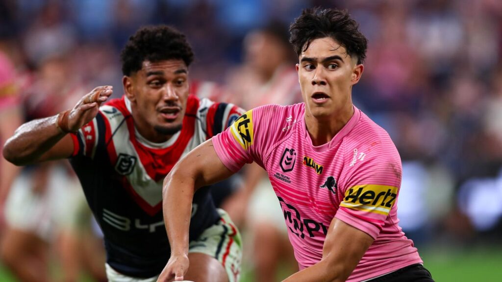 Blaize Talagi is looking to be Penrith’s long-term No.6 as he forges a bond with Nathan Cleary.