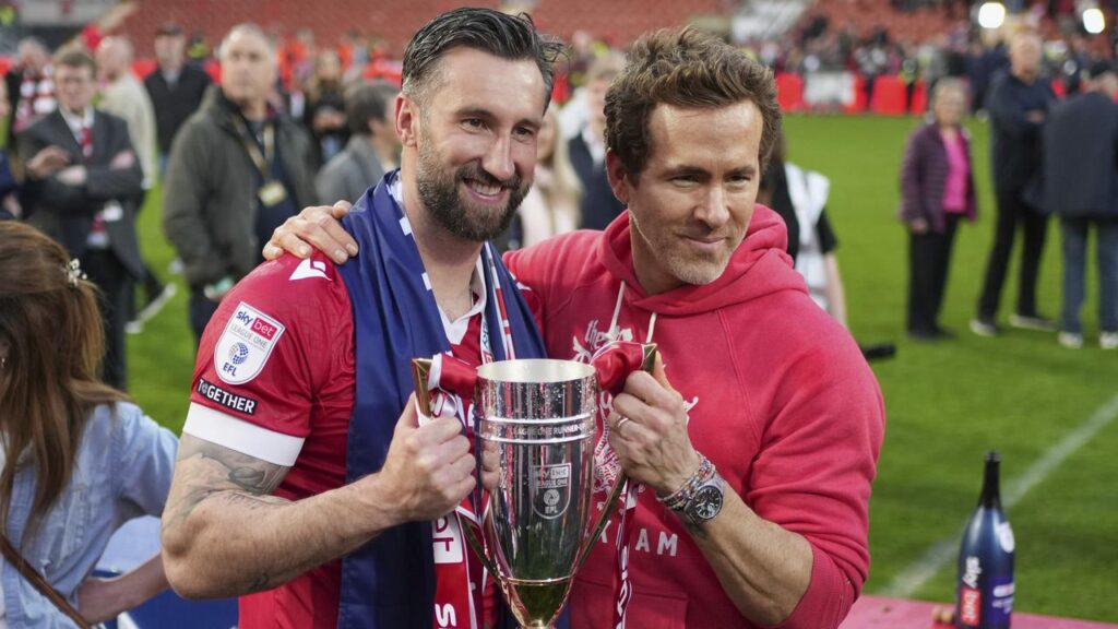 Ryan Reynolds (R) is thrilled to be taking his successful Wrexham squad on tour to Australia and NZ.