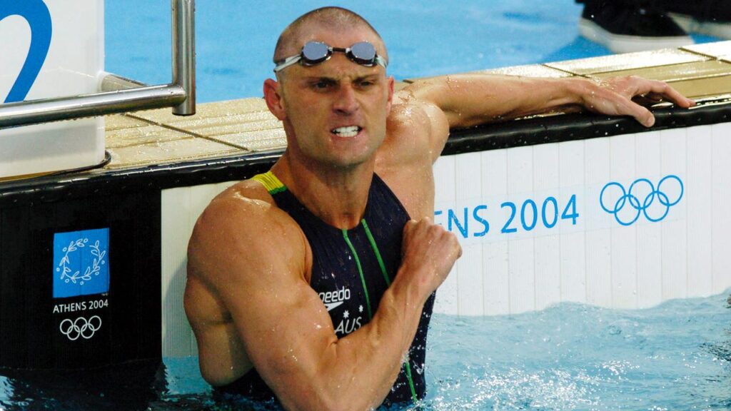 Australia’s Brett Hawke, here after swimming at the 2004 Olympics, has joined Enhanced Games.