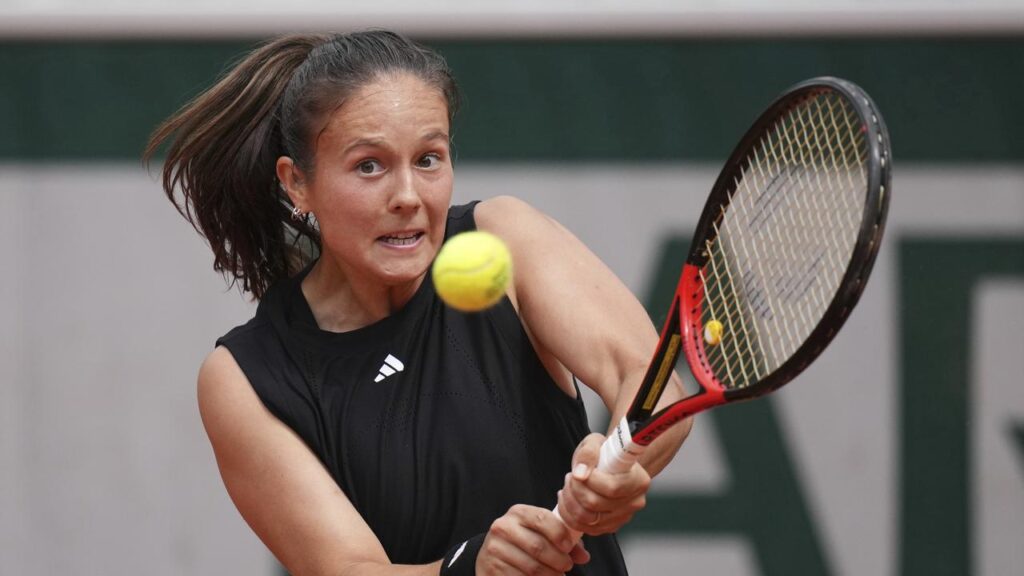 Daria Kasatkina on her way to reaching the last 16 in Paris in her first grand slam for Australia.