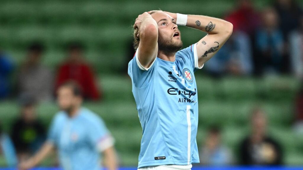 Nathaniel Atkinson may miss Melbourne City’s first-leg semi-final against Western United.