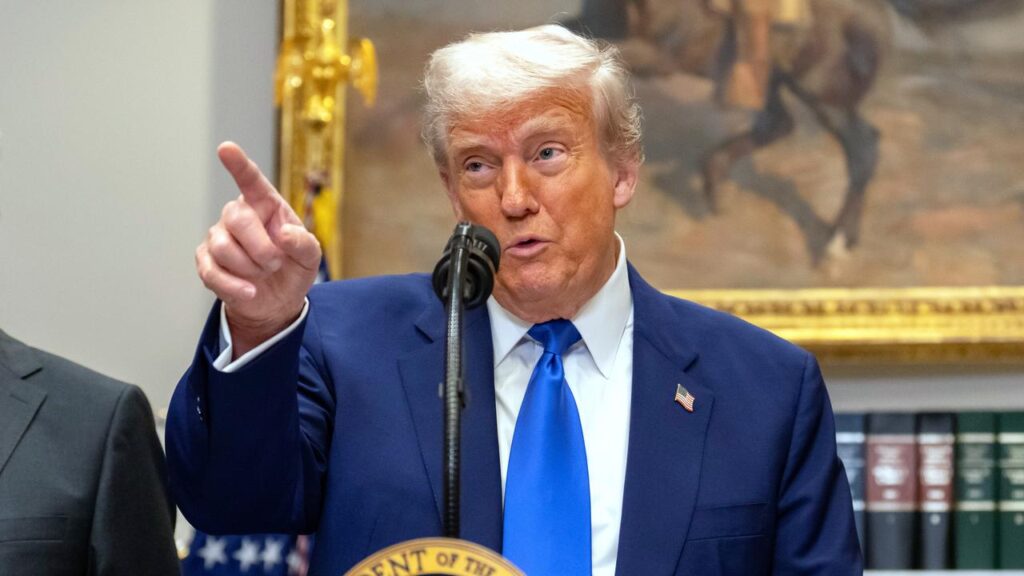“Everybody should pay the same price” for medicines, US President Donald Trump says.