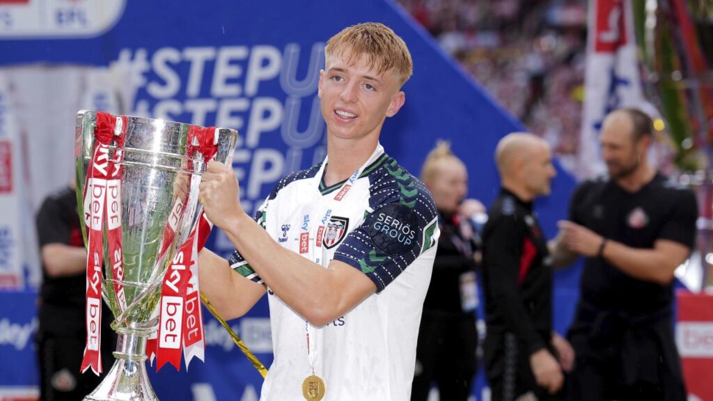 Sunderland teen Tom Watson was their goalscoring hero as they won the Championship play-off final.