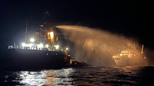 Ship bound for Gaza in international water