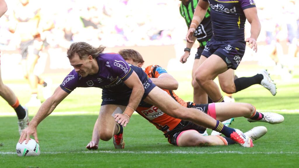 Ryan Papenhuyzen scored four tries in a scintillating showing for the Storm.