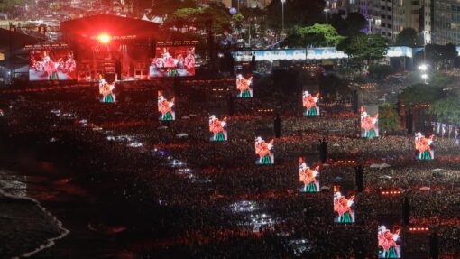 Lady Gaga performs during mega concert