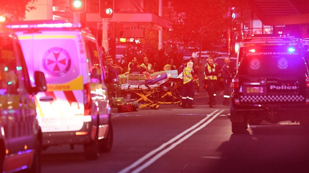 Paramedics were kept outside the shopping centre amid confusion about a potential second offender.