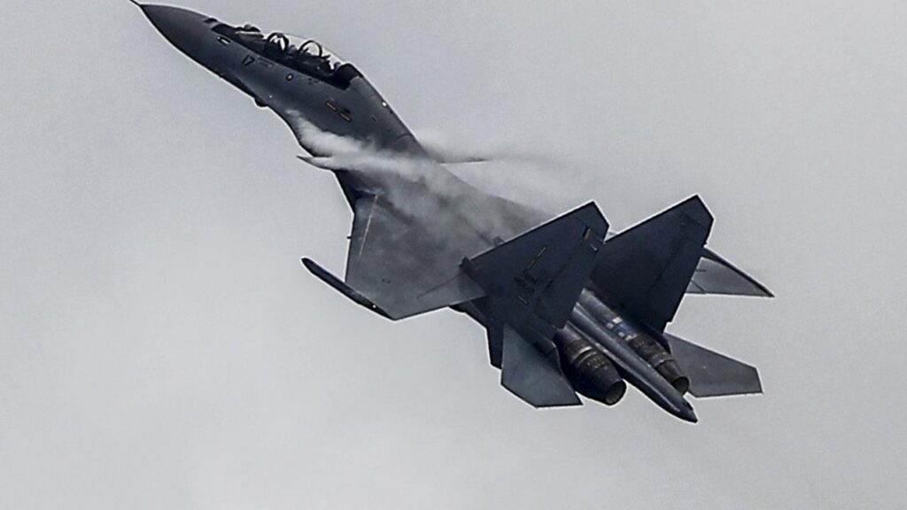 Ukraine claims it has shot down a Russian Su-30 fighter jet using a seaborne drone.